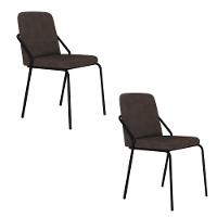 Cadeira Bloom Fixa C-4 Pes S-braco 490x580x850 Mm C-2 Un Boucle Marrom Castor Boucle Marrom Castor - 1