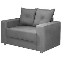 Conjunto Sofá 2 E 3 Lugares Palermo Veludo Cinza - 6