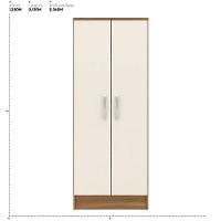 Armário Baixo Multiuso 2 Portas Viena Amendola/off White Demóbile - 6