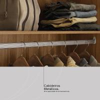 Guarda Roupa Casal 4 Portas 3 Gavetas Attore Amendola/grafito Démobile - 6