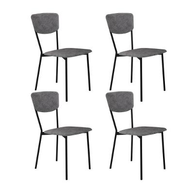 Cadeira Vintage Retrô Fixa C-4 Pés 425 X 505 X 830 Mm C-4 Un. Cy.nevoa Prata Névoa Prata City