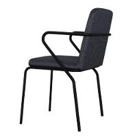 Cadeira Bloom Fixa C-4 Pes C-braco 490x580x850 Mm C-6 Un Grafite Corriente Grafite Corriente