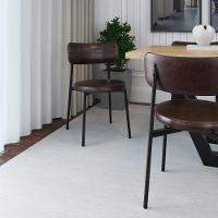 Cadeira Kyta Fixa C-4 Pés 50 X 44,7 X 83,8 Cm. Courino Café Courino Café - 2