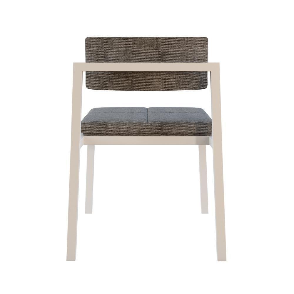 Cadeira Noah Encosto Anatômico Pés Brancos. Lautrec Cinza Lautrec Cinza - 6