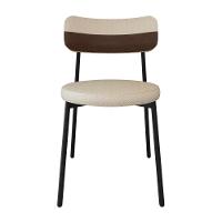 Cadeira Kyta Fixa C-4 Pés 50 X 44,7 X 83,8 Cm. Corriente Areiacourino Whisky Corriente Areia-courino Whisky - 2