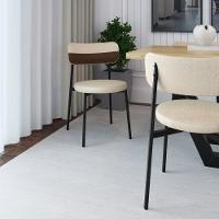 Cadeira Kyta Fixa C-4 Pés 50 X 44,7 X 83,8 Cm. Corriente Areiacourino Whisky Corriente Areia-courino Whisky - 5