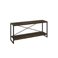 Rack P-tv Dynamica 120x30x56cm C-02 Prateleiras Carvalho Dark - Est.preta Carvalho Dark - Est.preta - 1