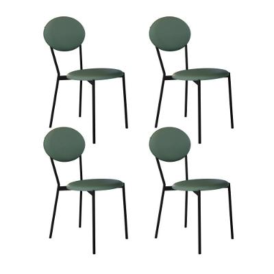 Cadeira Vintage Elipse Fixa C-4 Pes 430 X 535 X 860 Mm C-4 Un. Cn.urano Vd.salvia Cn.urano Verde Sálvia