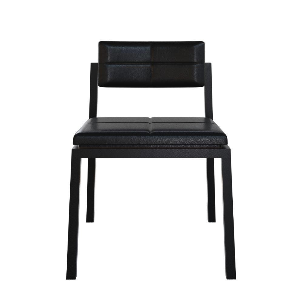 Cadeira Noah Encosto Anatômico. Courino Preto Courino Preto - 2