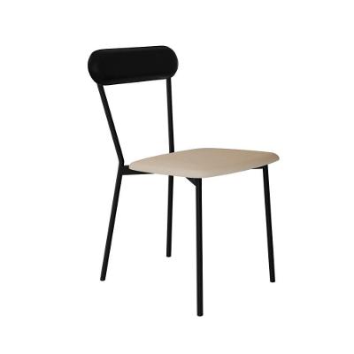 Cadeira Vintage Emília Fixa C-4 Pes 450 X 505 X 810 Mm C-1 Un.cy.areia Lgt-cn.pto Areia Lgt-courino Preto