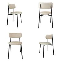 4 Unidades Cadeira Kyta Fixa C-4 Pés 50 X 44,7 X 83,8 Cm. Corriente Areia Corriente Areia - 1