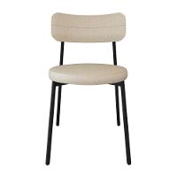 4 Unidades Cadeira Kyta Fixa C-4 Pés 50 X 44,7 X 83,8 Cm. Corriente Areia Corriente Areia