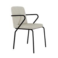 Cadeira Bloom Fixa C-4 Pes C-braco 490x580x850 Mm C-1 Un Boucle Vanilla Boucle Vanilla - 1