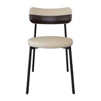 4 Unidades Cadeira Kyta Fixa C-4 Pés 50 X 44,7 X 83,8 Cm. Corriente Areia-courino Café Corriente Areia-courino Café