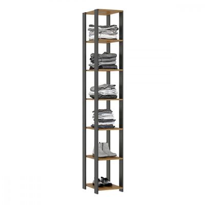 Estante Multiuso Modulado 35x220 Cm Bacco Mdp Carvalho 6100 Carvalho