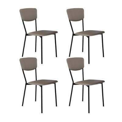 Cadeira Vintage Retrô Fixa C-4 Pés 425 X 505 X 830 Mm C-4 Un. Cn.venus Cinza Cn.venus Cinza