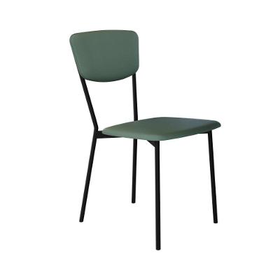 Cadeira Vintage Retrô Fixa C-4 Pés 425 X505 X 830 Mm C-1 Un. Cn.urano Vd.salvia Cn.urano Verde Sálvia