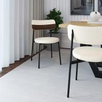 Cadeira Kyta Fixa C-4 Pés 50 X 44,7 X 83,8 Cm. Corriente Palha-courino Whisky Corriente Palha-courino Whisky - 2