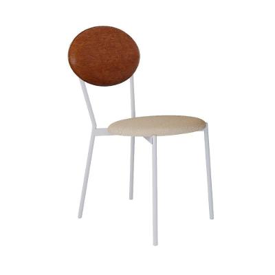 Cadeira Vintage Elipse Fixa C-4 Pes 430 X 535 X 860 Mm C-1 Un. Pés Brancos. Cy.areia Lgt-cn.cml Areia Lgt-cn.caramelo
