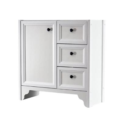 Gabinete Armário Banheiro Ditália 1 Porta 3 Gavetas Bn-05 Branco