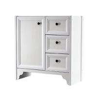 Gabinete Armário Banheiro Ditália 1 Porta 3 Gavetas Bn-05 Branco - 1