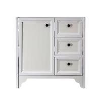 Gabinete Armário Banheiro Ditália 1 Porta 3 Gavetas Bn-05 Branco - 2