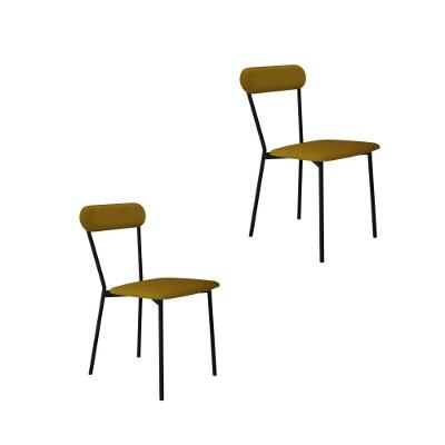 Cadeira Vintage Emília Fixa C-4 Pes 450 X 505 X 810 Mm C-2 Un.cy Mostarda Mostarda City