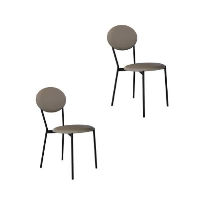 Cadeira Vintage Elipse Fixa C-4 Pes 430 X 535 X 860 Mm C-2 Un. Cn.venus Cinza Cn.venus Cinza