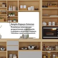 Cozinha Completa 6 Pçs Espaço Micro-ondas E Tampo 340cm Carvalho/cinza Cristal - 8