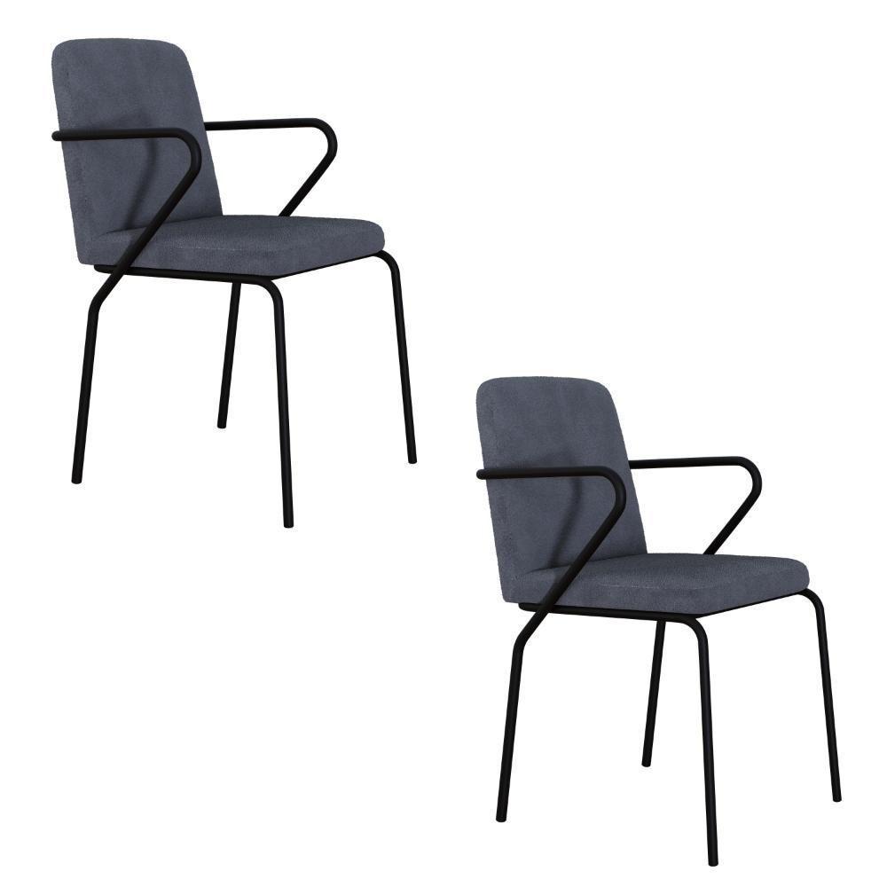 Cadeira Bloom Fixa C-4 Pes C-braco 490x580x850 Mm C-2 Un Boucle Nuvem Boucle Nuvem - 1