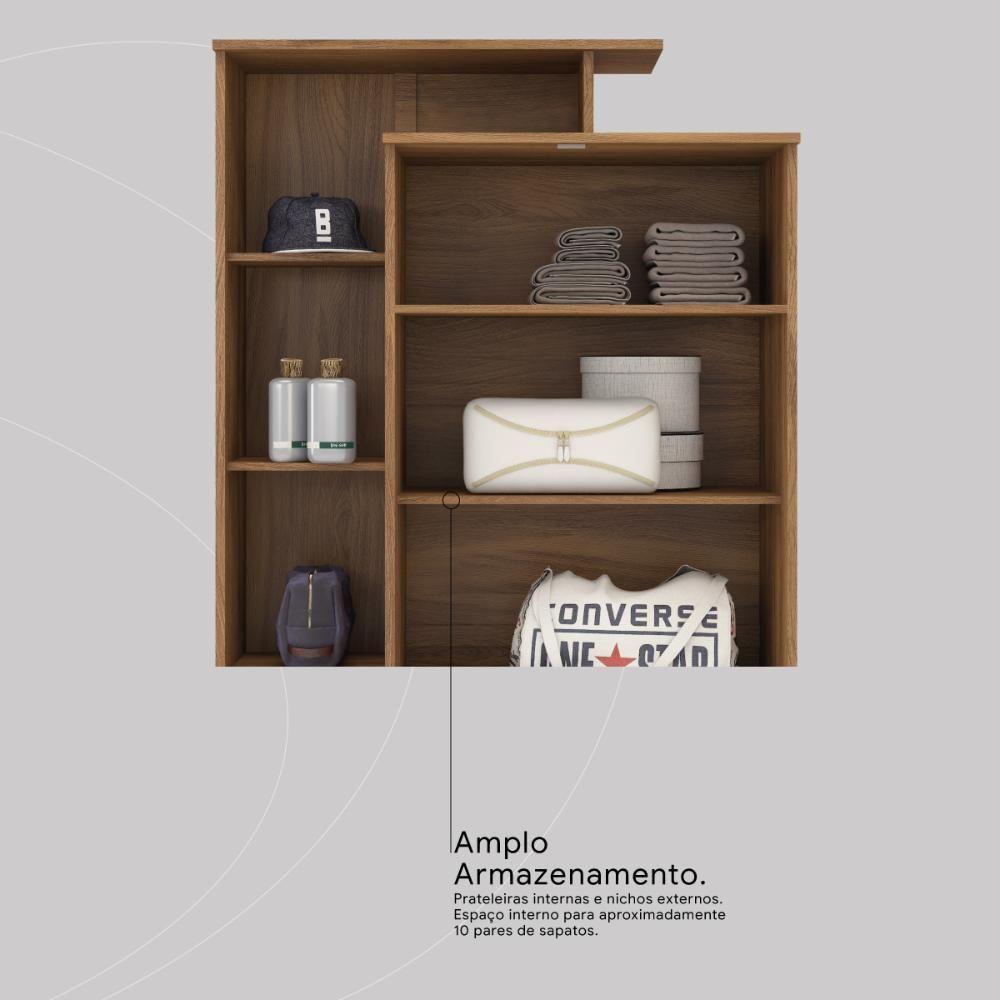Armário Multiuso Com Chave Elite Amendola/off White Demóbile - 6