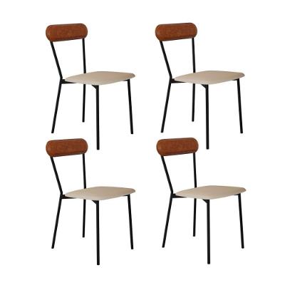 Cadeira Vintage Emília Fixa C-4 Pes 450 X 505 X 810 Mm C-4 Un.cy.areialgt-cn.cml Areia Lgt-cn.caramelo