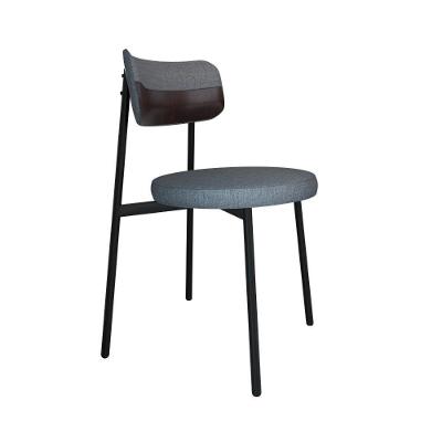 Cadeira Kyta Fixa C-4 Pés 50 X 44,7 X 83,8 Cm. Corriente Cinza-courino Café Corriente Cinza-courino Café