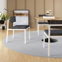 Cadeira Noah Encosto Anatômico Pés Brancos. Lautrec Grafite Lautrec Grafite