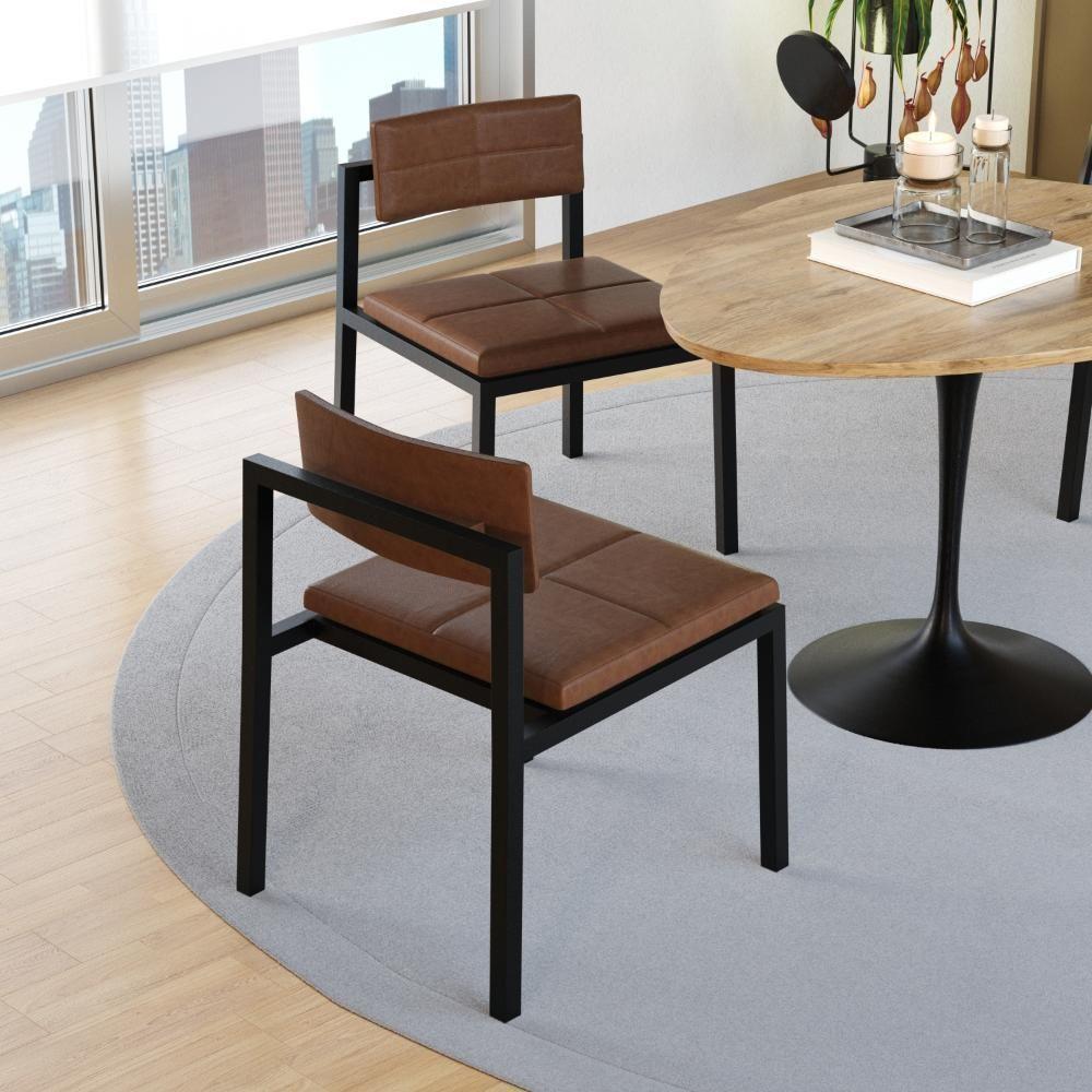 Cadeira Noah Encosto Anatômico. Courino Whisky Courino Whisky - 2