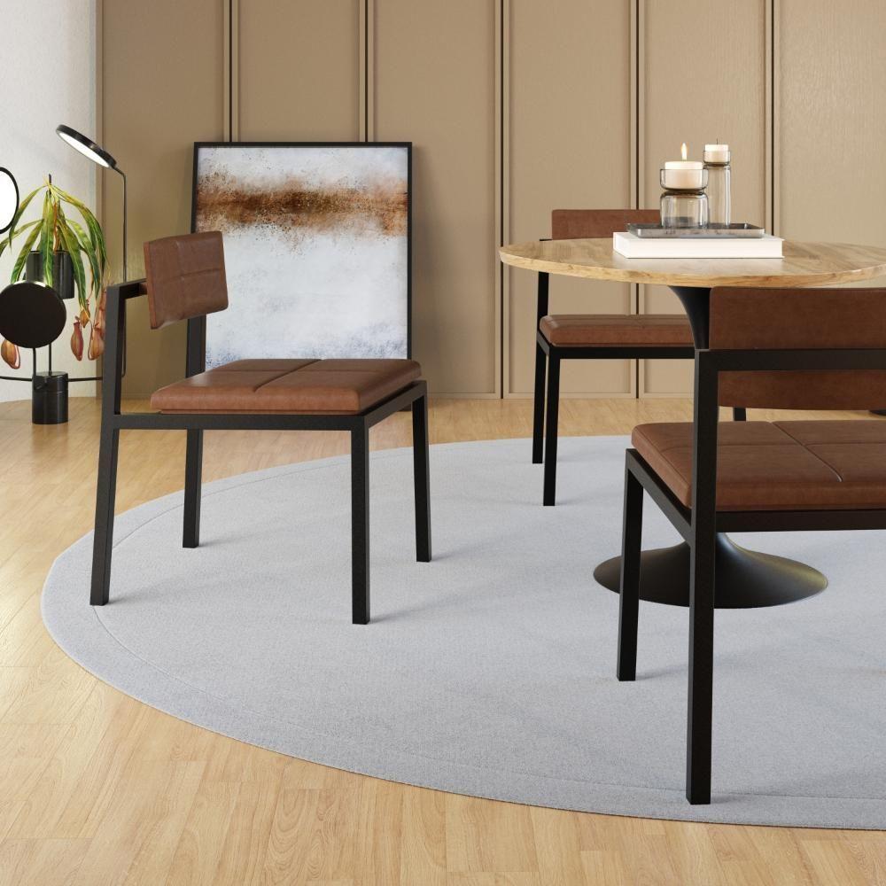 Cadeira Noah Encosto Anatômico. Courino Whisky Courino Whisky - 4