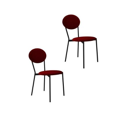 Cadeira Vintage Elipse Fixa C-4 Pes 430 X 535 X 860 Mm C-2 Un. Cy.vml.vin Vermelho Vinho City