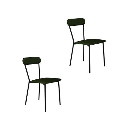 Cadeira Vintage Emília Fixa C-4 Pes 450 X 505 X 810 Mm C-2 Un.cy.vd.msg Verde Musgo City