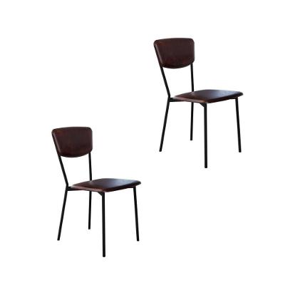 Cadeira Vintage Retrô Fixa C-4 Pés 425 X 505 X 830 Mm C-2 Un. Cn.café Courino Café