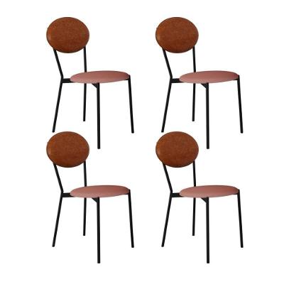 Cadeira Vintage Elipse Fixa C-4 Pes 430 X 535 X 860 Mm C-4 Un. Cy.tlp.rse-cn.cml Tulipa Rse-cn.caramelo