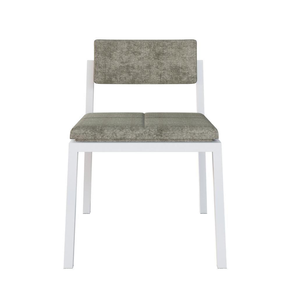 Cadeira Noah Encosto Anatômico Pés Brancos. Lautrec Marrom Lautrec Marrom - 5