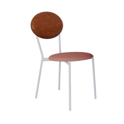Cadeira Vintage Elipse Fixa C-4 Pes 430 X 535 X 860 Mm C-1 Un. Pés Brancos. Cy.tlp.rse-cn.cml Tulipa Rse-cn.caramelo