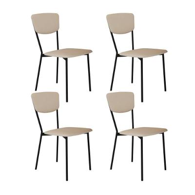 Cadeira Vintage Retrô Fixa C-4 Pés 425 X 505 X 830 Mm C-4 Un. Cy.areia Light Areia Light City