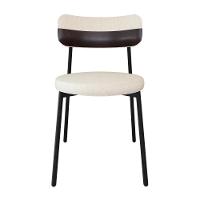 2 Unidades Cadeira Kyta Fixa C-4 Pés 50 X 44,7 X 83,8 Cm. Corriente Palha-courino Café Corriente Palha-courino Café