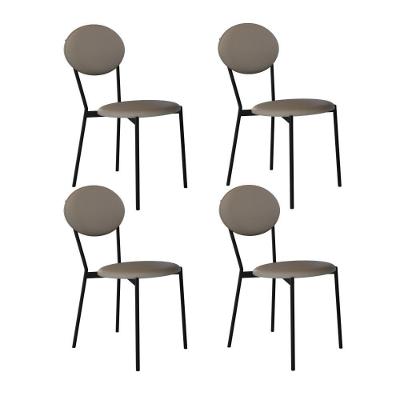 Cadeira Vintage Elipse Fixa C-4 Pes 430 X 535 X 860 Mm C-4 Un. Cn.venus Cinza Cn.venus Cinza