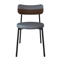 Cadeira Kyta Fixa C-4 Pés 50 X 44,7 X 83,8 Cm. Corriente Cinza-courino Whisky Corriente Cinza-courino Whisky