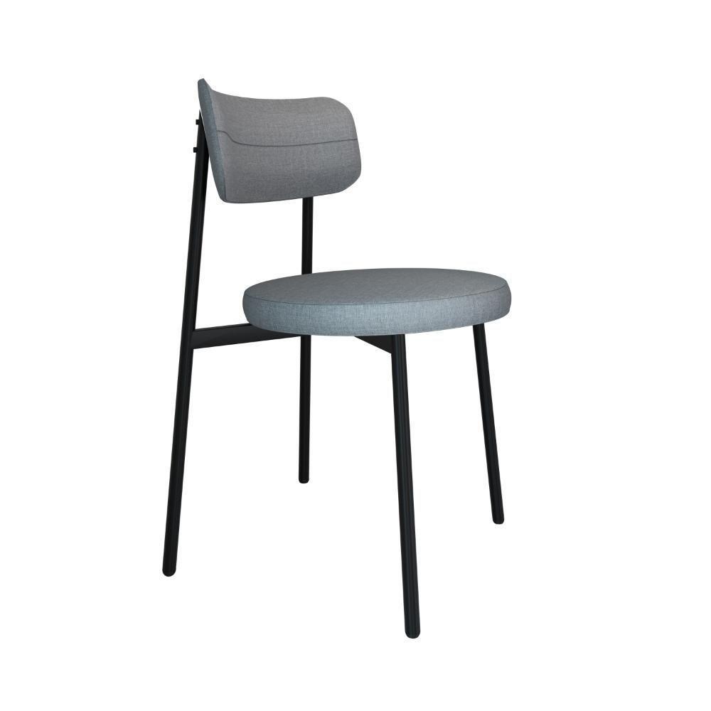 Cadeira Kyta Fixa C-4 Pés 50 X 44,7 X 83,8 Cm. Corriente Cinza Claro Corriente Cinza Claro - 1