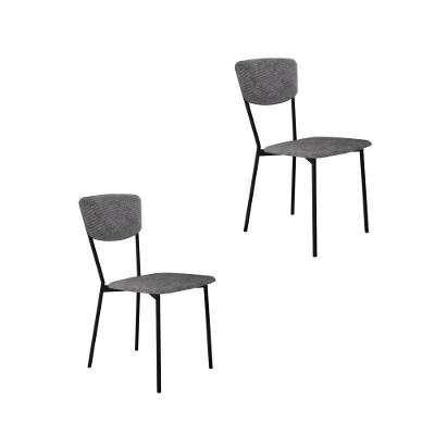 Cadeira Vintage Retrô Fixa C-4 Pés 425 X 505 X 830 Mm C-2 Un. Cy.nevoa Prata Névoa Prata City