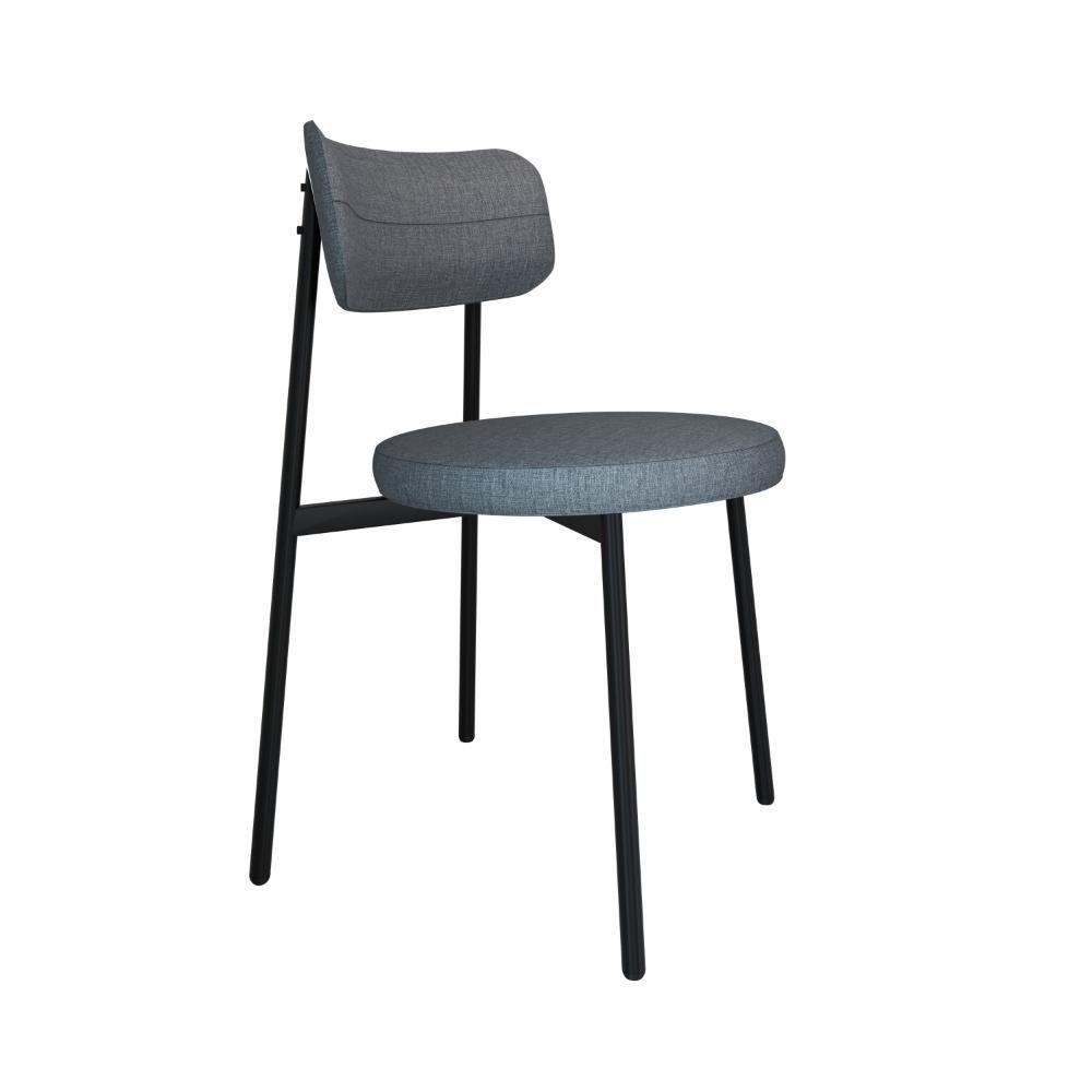 Cadeira Kyta Fixa C-4 Pés 50 X 44,7 X 83,8 Cm. Corriente Cinza Corriente Cinza - 1