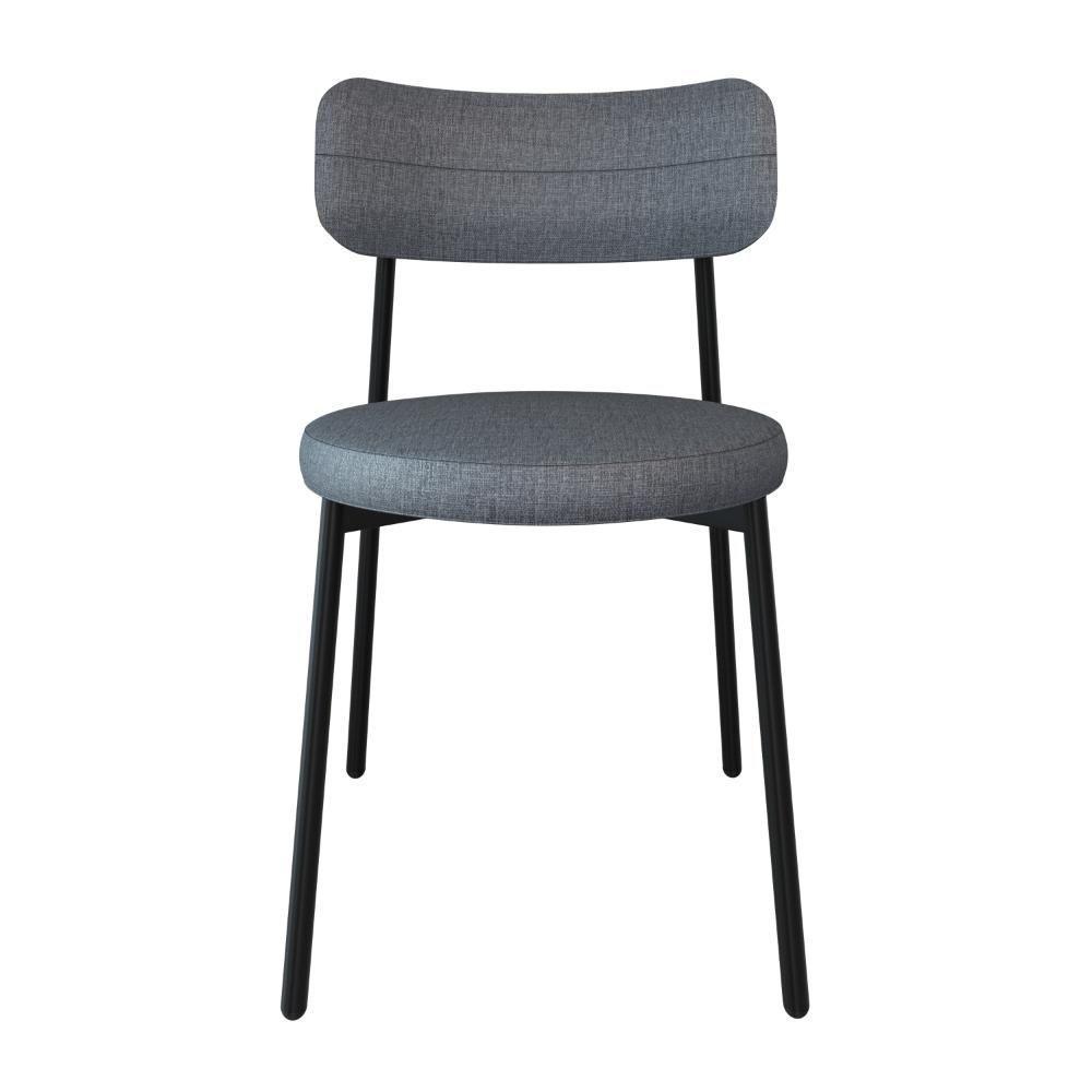 Cadeira Kyta Fixa C-4 Pés 50 X 44,7 X 83,8 Cm. Corriente Cinza Corriente Cinza - 4